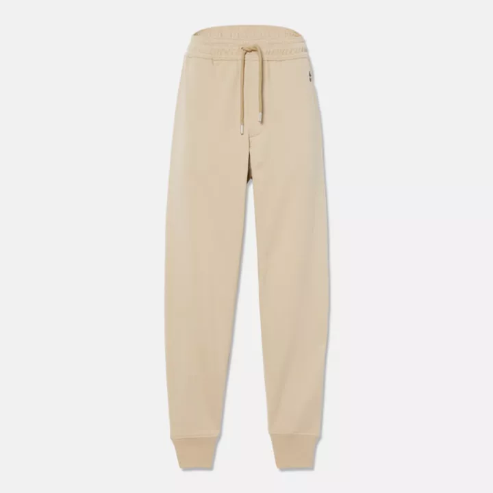 Pantalon de survêtement à envers bouclé pour homme en beige