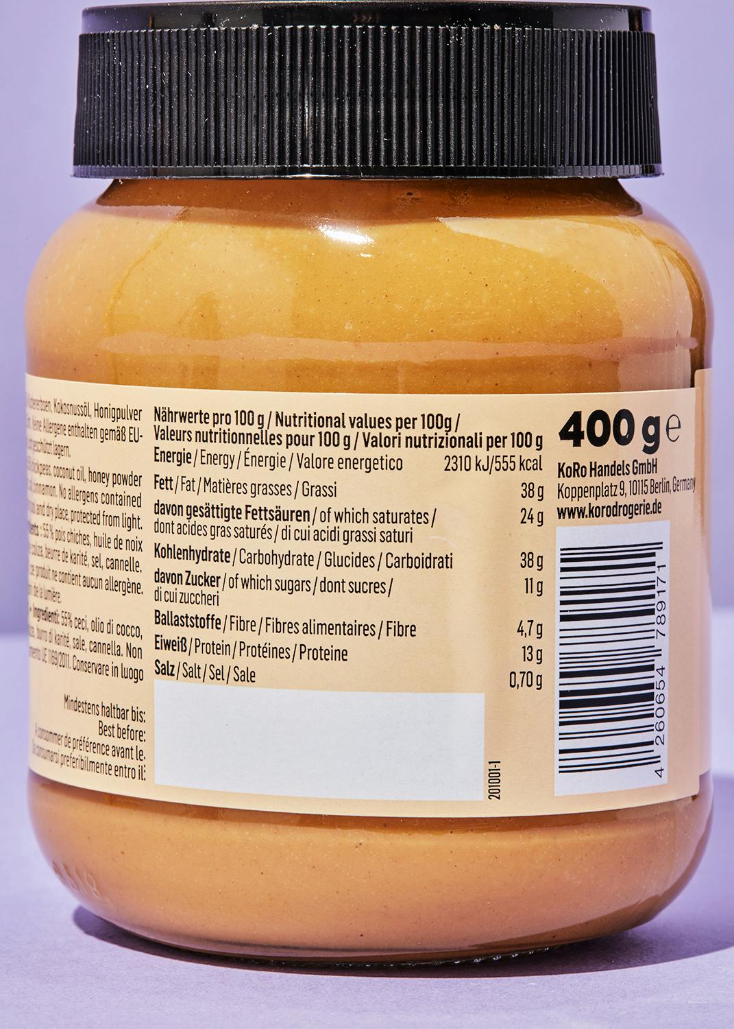 Süßer Kichererbsenaufstrich 380 g
