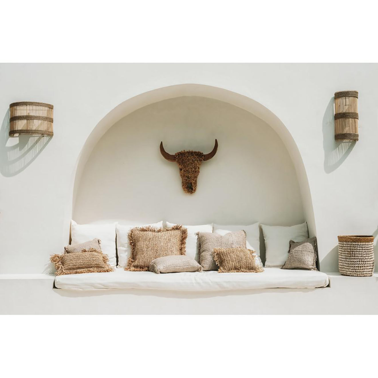 Bazar Bizar Housse de coussin Oh My Gee beige - 40x40 cm