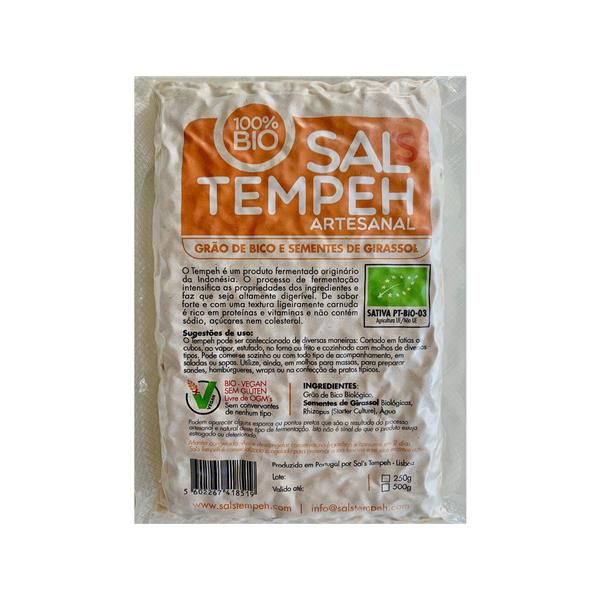 Tempeh Com Grão-De-Bico E Sementes D Girassol Bio