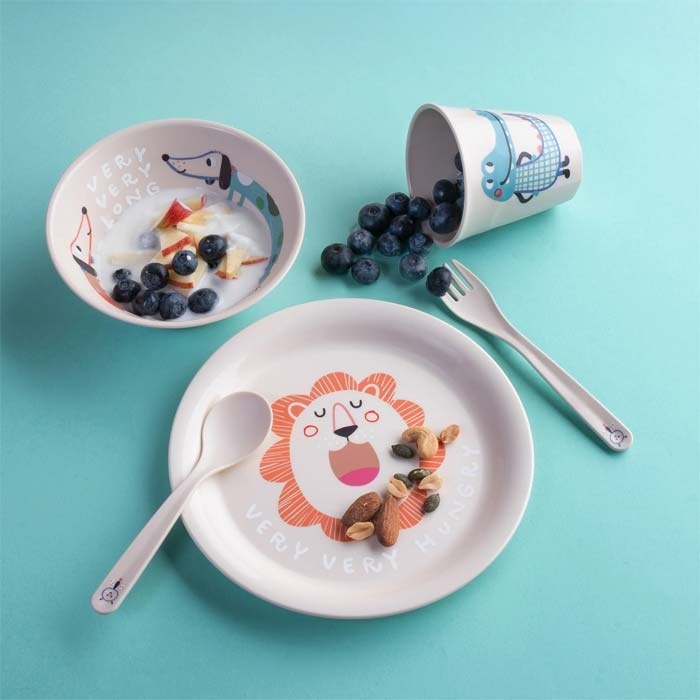 Koziol Kindergeschirr Set 5-teilig VERY VERY AT HOME almond