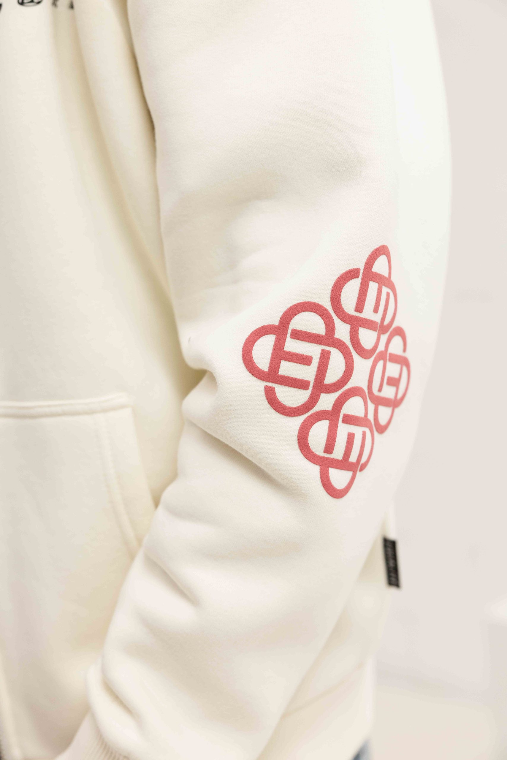 Equalité Desert Oversized Full Zip Hoodie Heren Gebroken Wit