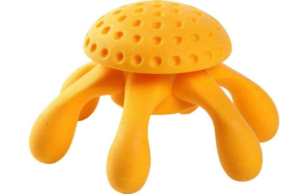 Hunde-Spielzeug Octopus Orange, S, 13 x 13 x 7 cmWurfspielzeug für Ihren vierbeinigen Freund