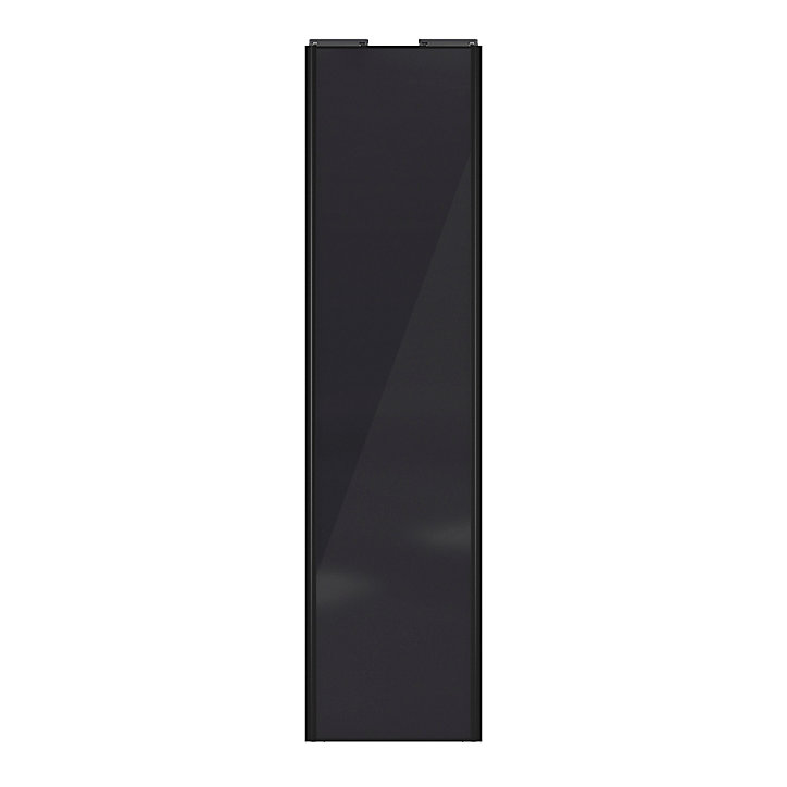 Porte de placard coulissante noir profil noir GoodHome Arius H. 248,5 x L. 62.2 cm + amortisseurs