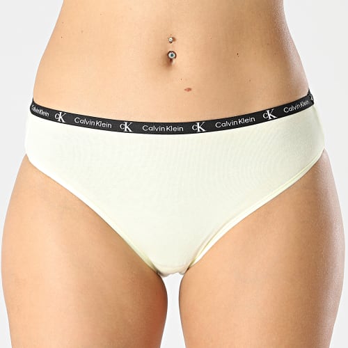 Lot De 2 Culottes Femme QD3991E Noir Jaune