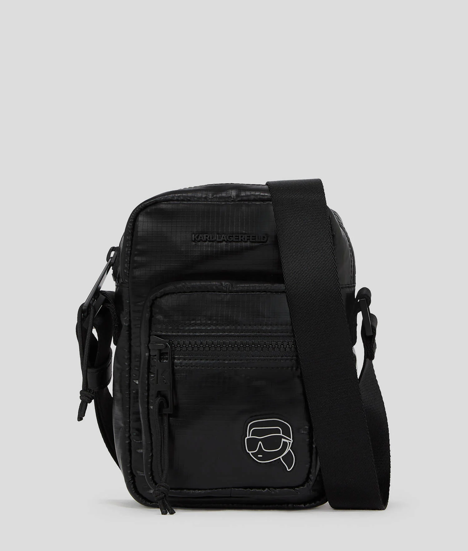 SAC BANDOULIÈRE NYLON MATELASSÉ IKON K - Noir