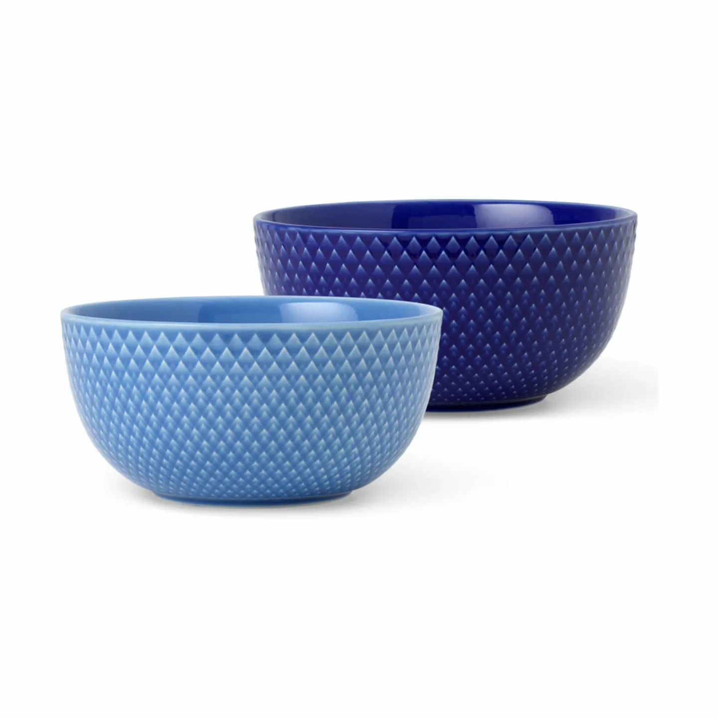 Lyngby Porcelæn Rhombe Color Skålsæt - 2 dele