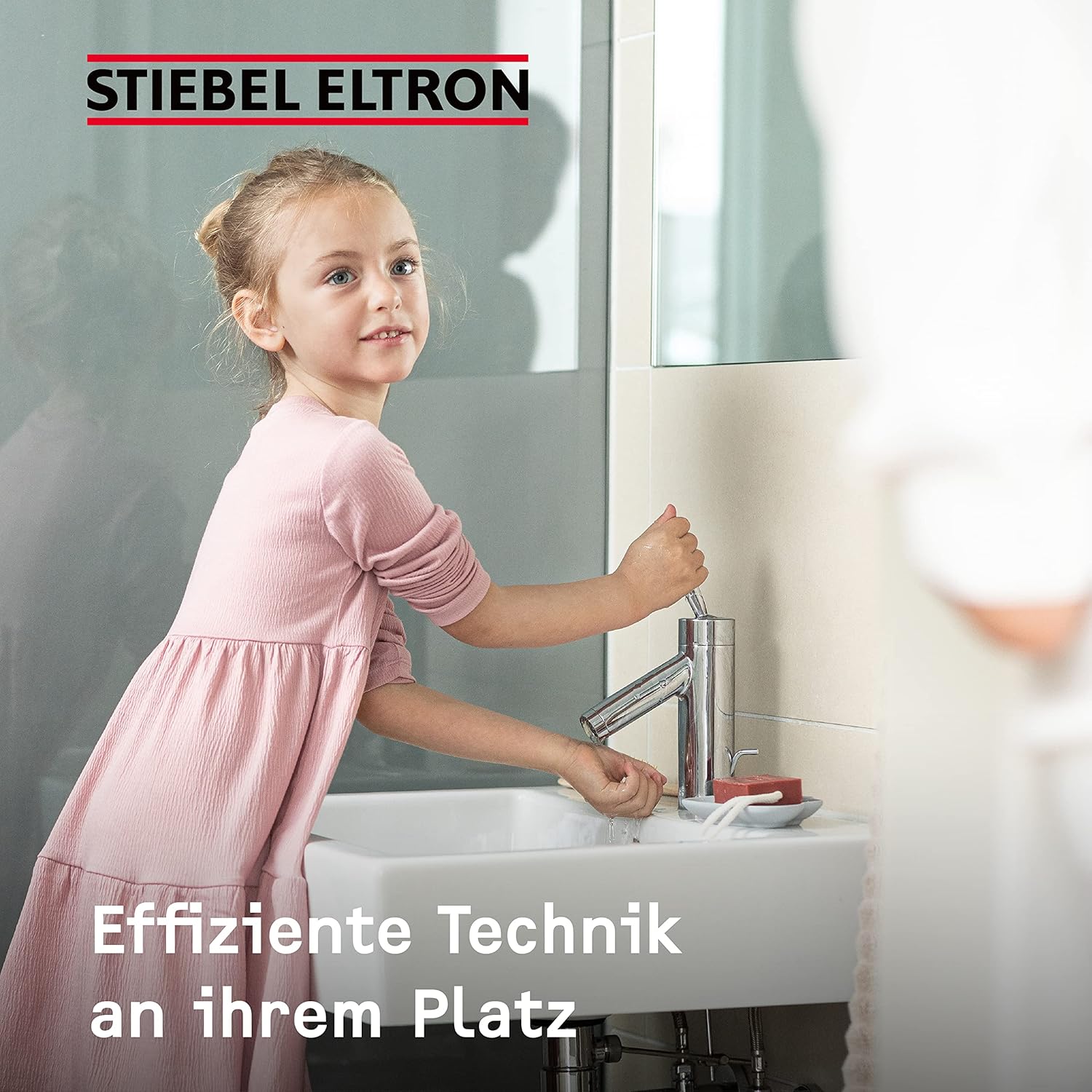 STIEBEL ELTRON hydraulischer Mini-Durchlauferhitzer DNM 6 fürs Handwaschbecken, 5,7 kW, ohne Stecker - Festanschluss 230V, drucklos, Made in Germany, 185418