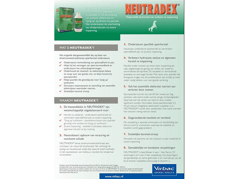 Neutradex Paard Virbac 1 liter
