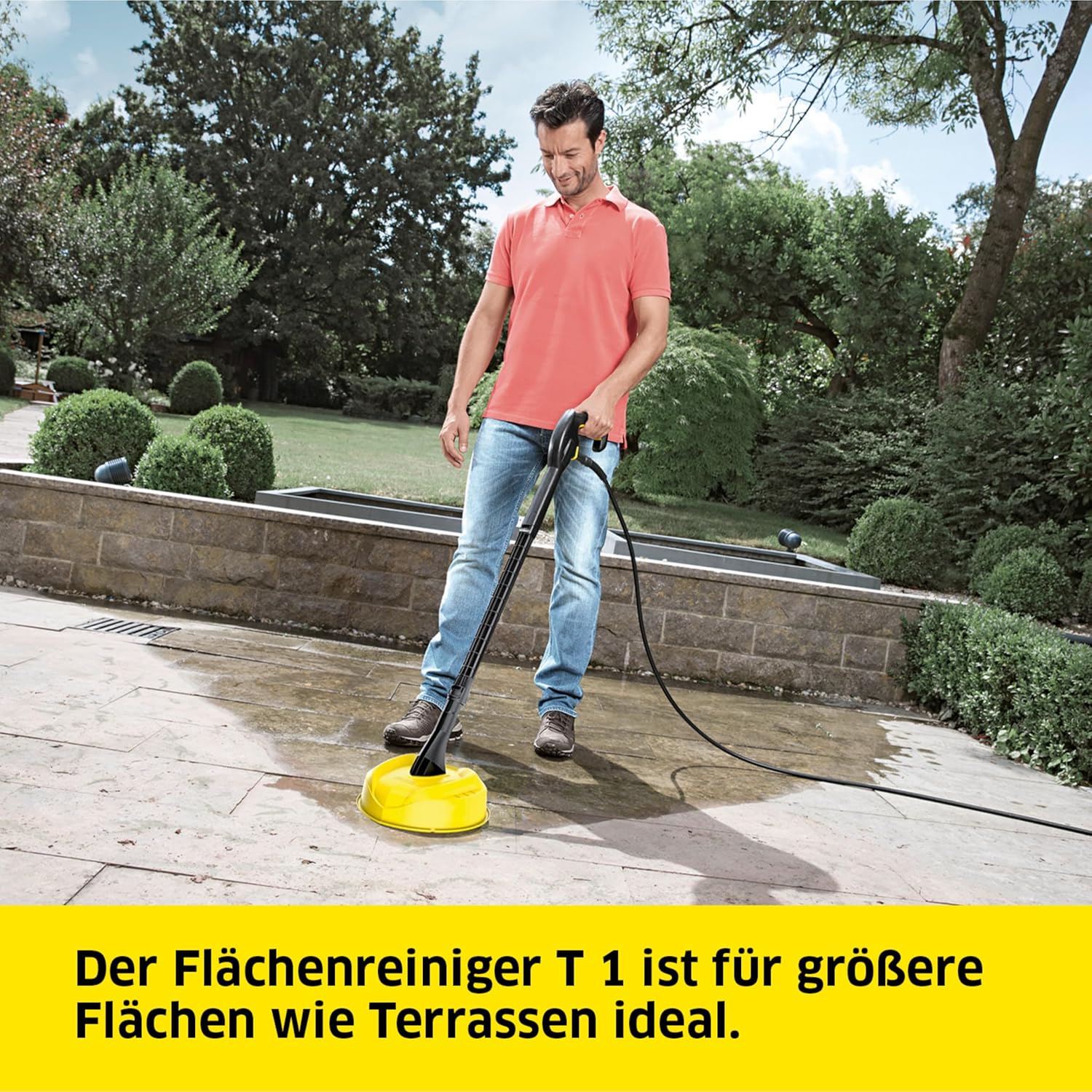Kärcher Hochdruckreiniger K 2 Universal Edition Home, Druck: max. 110 bar, Fördermenge: 360 l/h, Fläche: 20 m²/h, Wasserfilter, Gewicht: 3,8 kg, Hochdruckschlauch und -Pistole, Dreckfräser, Home Kit