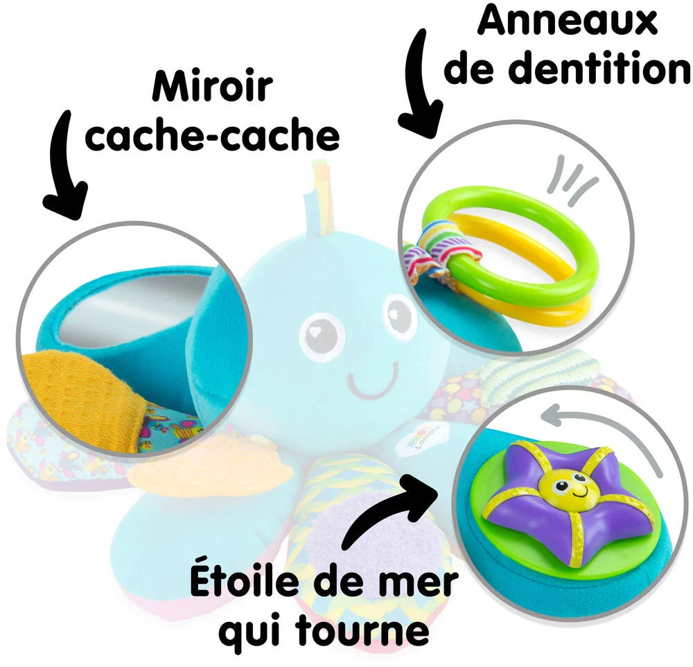 PELUCHE PIEUVRE MULTI ACTIVITES
