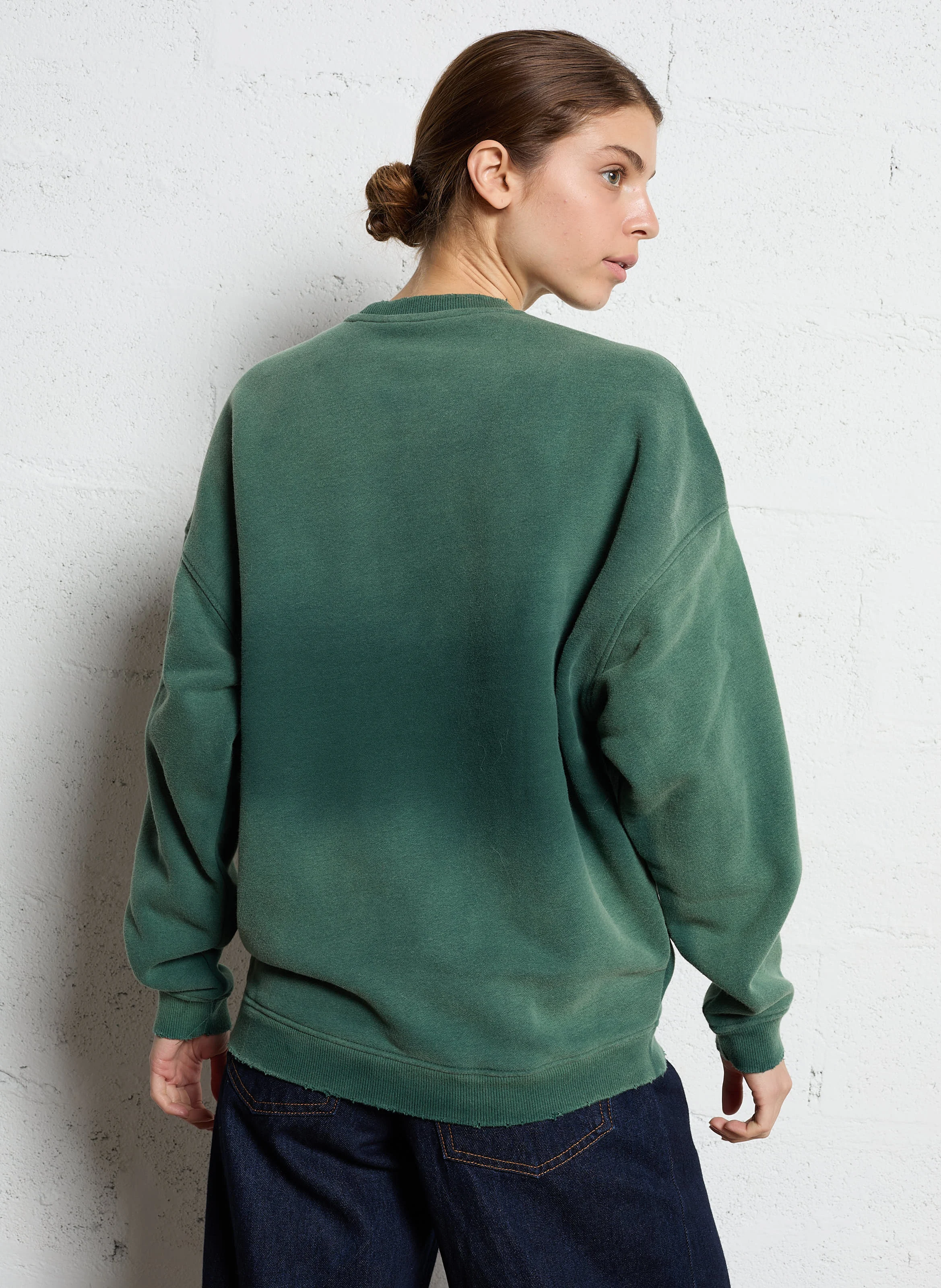 PIPER HARLEM - Sweat ample en coton mélangé | Vert