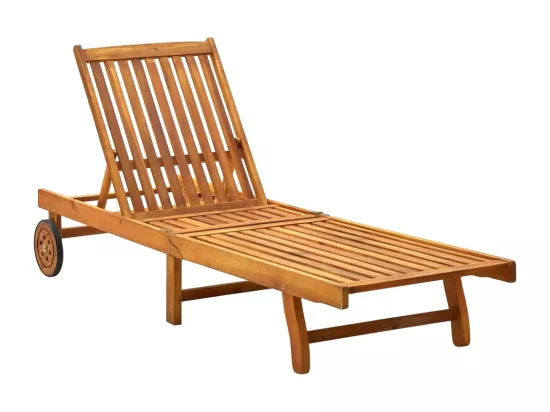 Transat chaise longue bain bois marron 200 x 59 x 30 cm 02_0012401