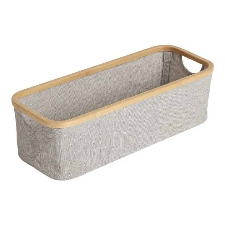 Quax Panier de rangement pour table à langer en coton et bambou