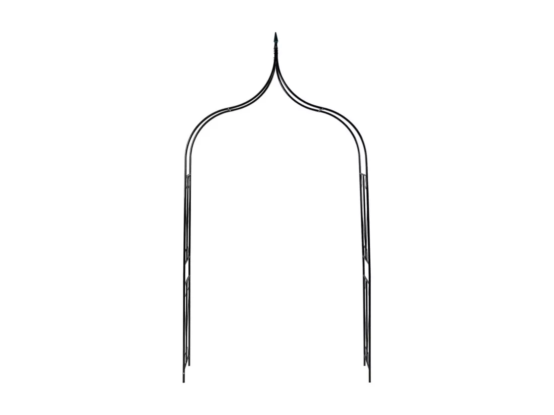 Voûte de jardin Vert foncé 120x38x258 cm Fer