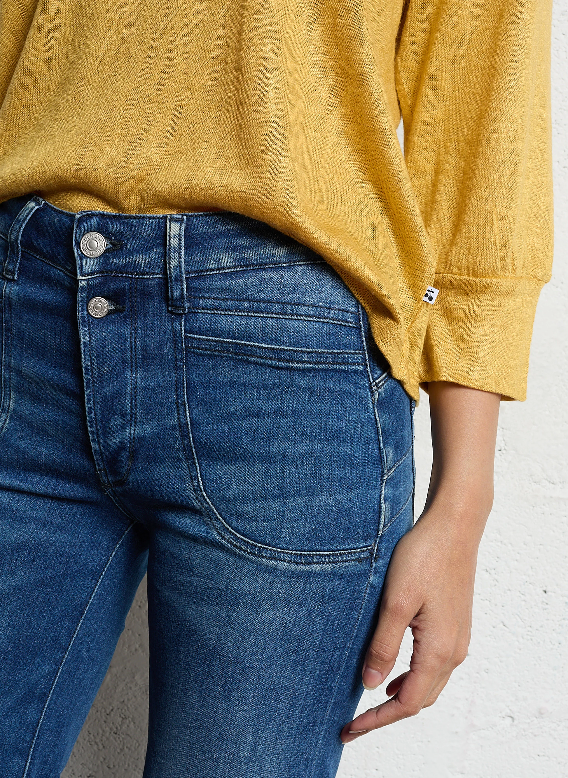 PULPHIFL - Jean flare en coton | Bleu