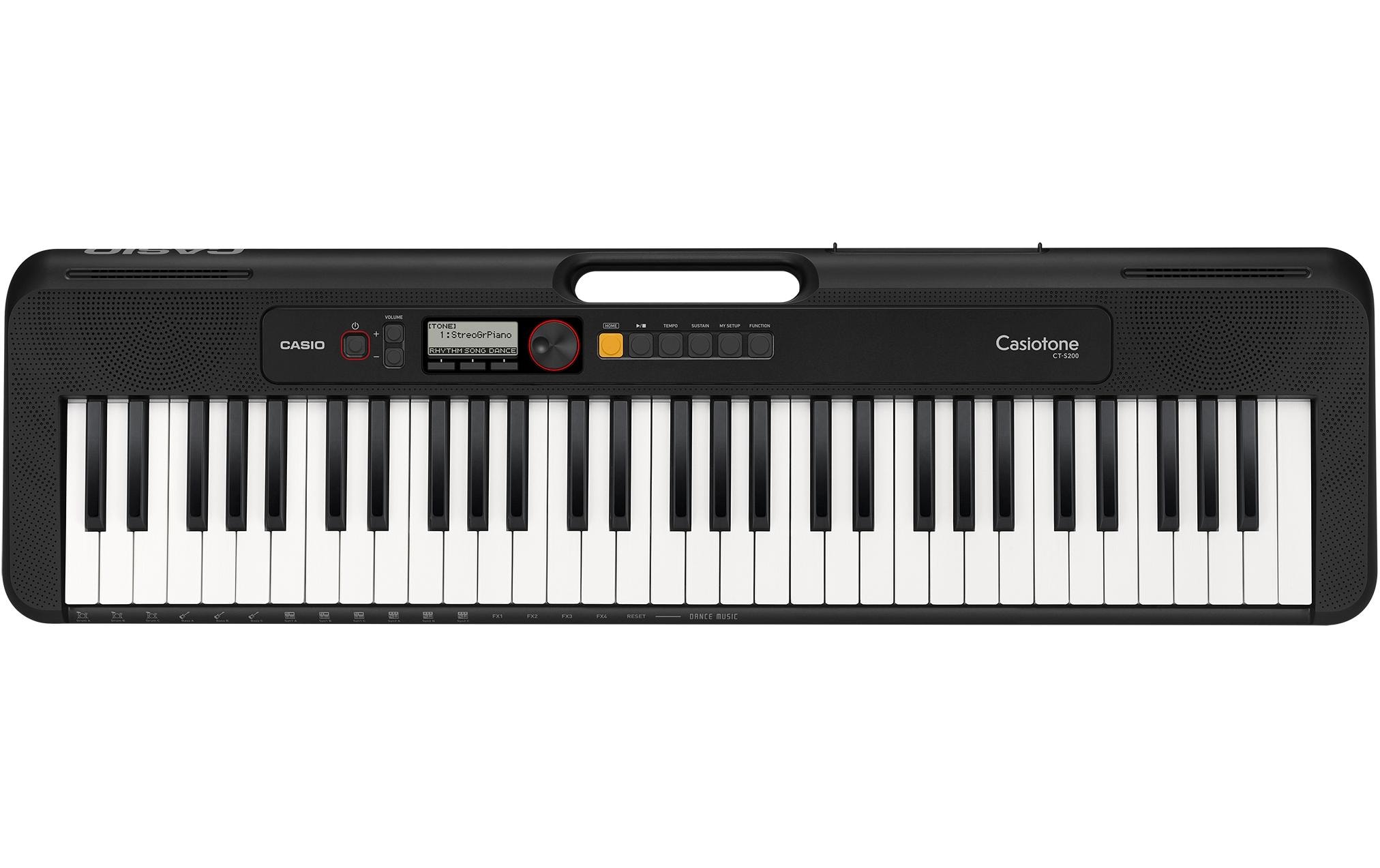 Keyboard CT-S200BK Schwarz<br>Portables Keyboard für den Einsatz zu Hause, im Musikstudio oder unterwegs