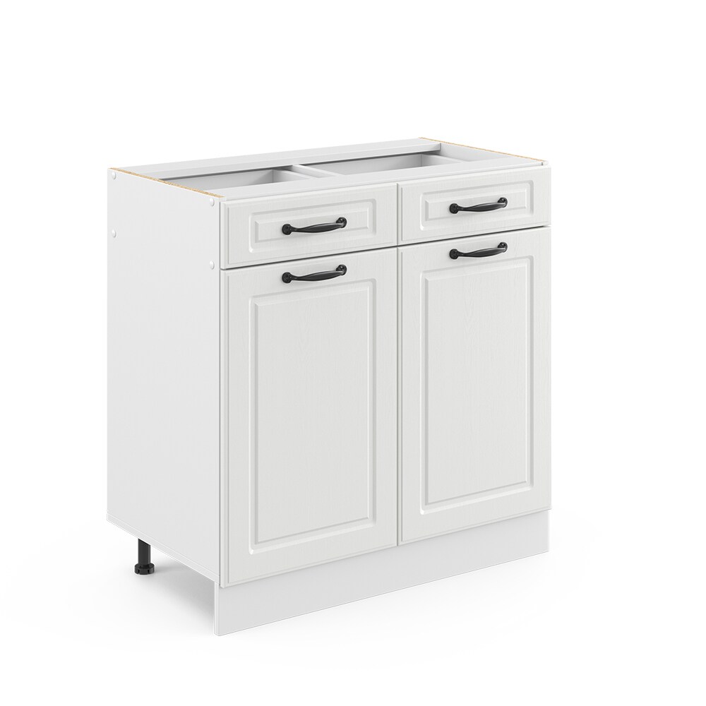 Vicco Schubunterschrank 80 cm Weiß Küchenschrank Unterschrank Küchenzeile R-Line