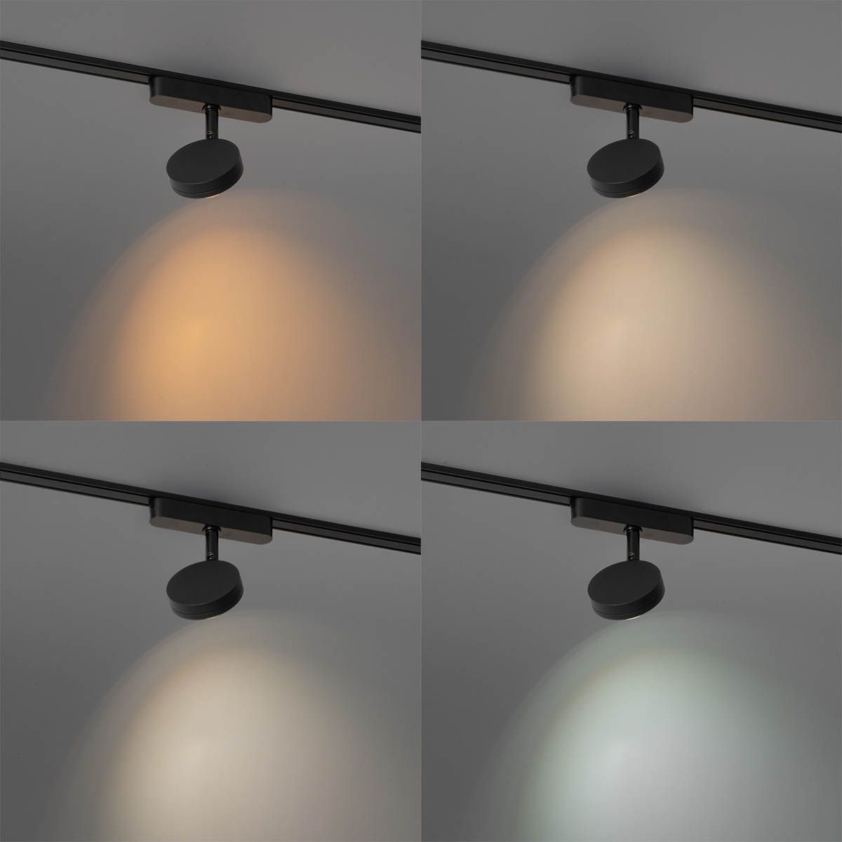 Moderne spot zwart voor railsysteem 1-fase incl. LED draai- en kantelbaar - Magnetic Lance