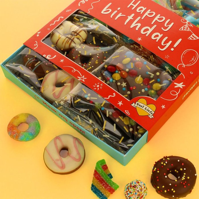 Veel liefs | Cadeaupakket | Happy Birthday | 450 gr