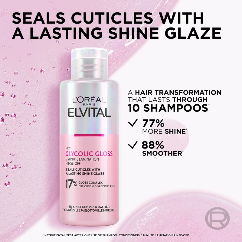L'Oreal Paris Elvital Glycolic Gloss Rinse-Off Treatment 200 ml