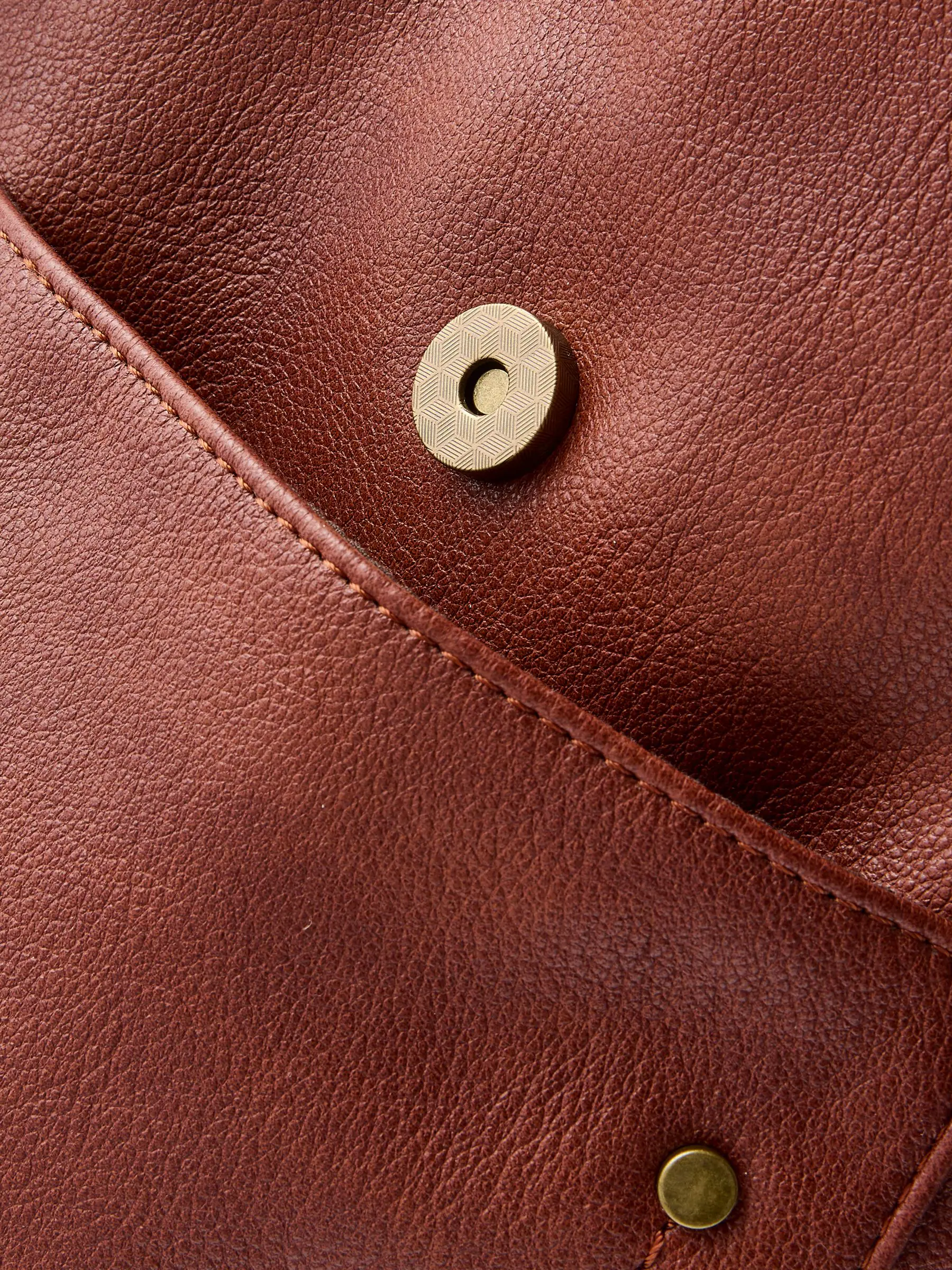 Lichtbruin - Gewassen messenger-tas