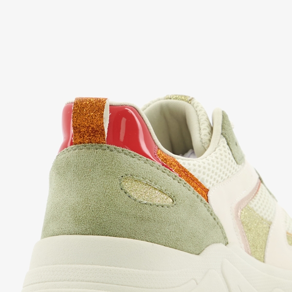 Blue Box dames dad sneakers salie groen
