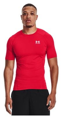 Maillot manches courtes de compression Under Armour HeatGear Rouge Homme