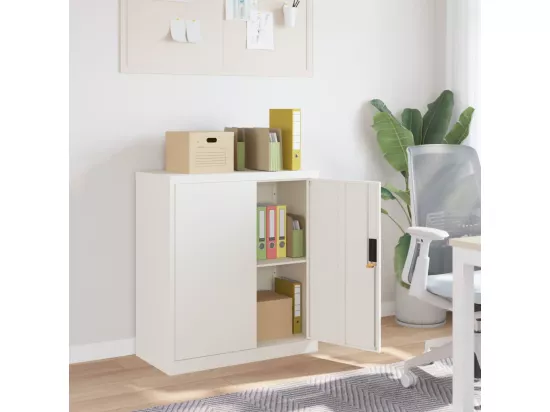 Classeur blanc 79x40x90 cm acier