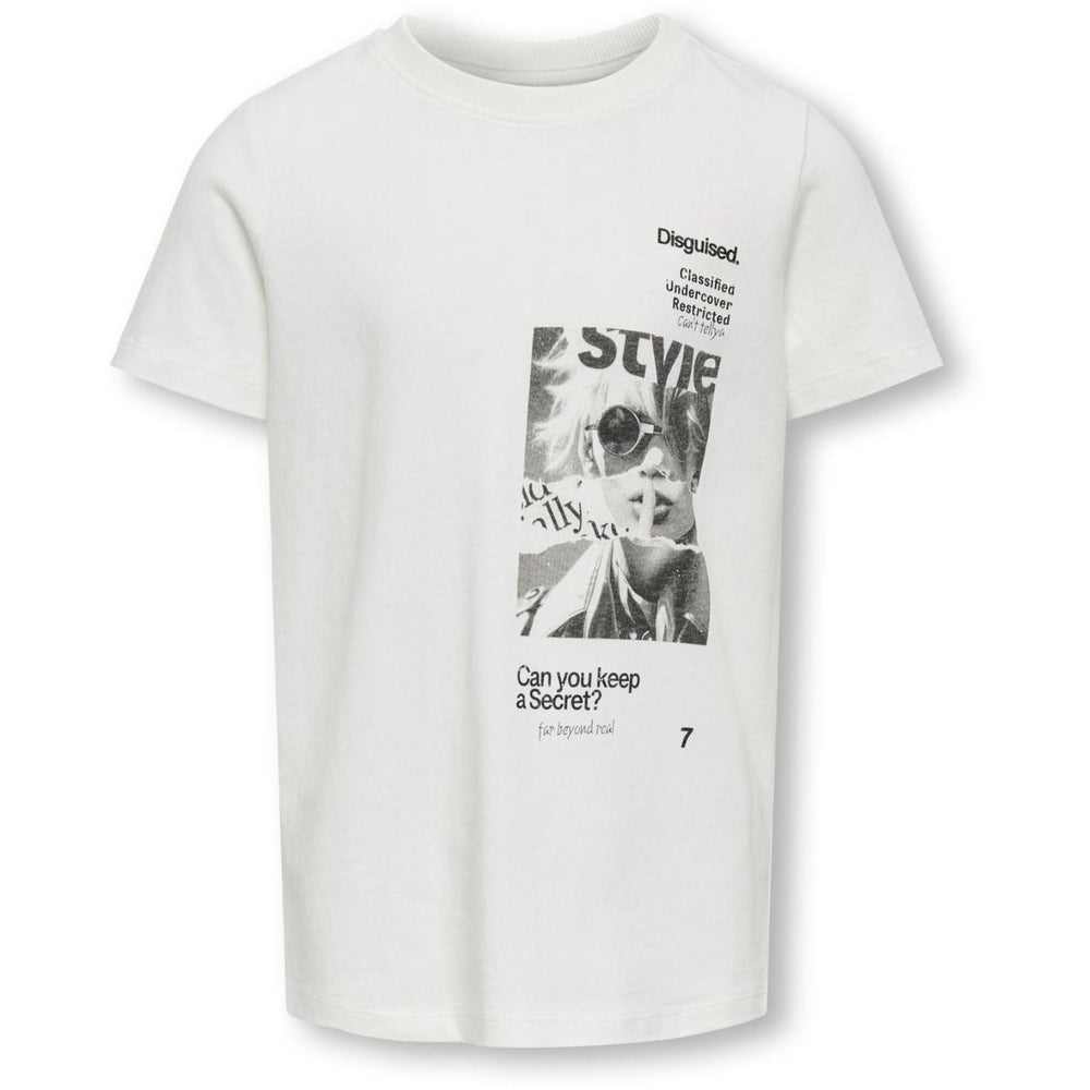 Køb kids ONLY Cloud Dancer Pernille Style T-Shirt