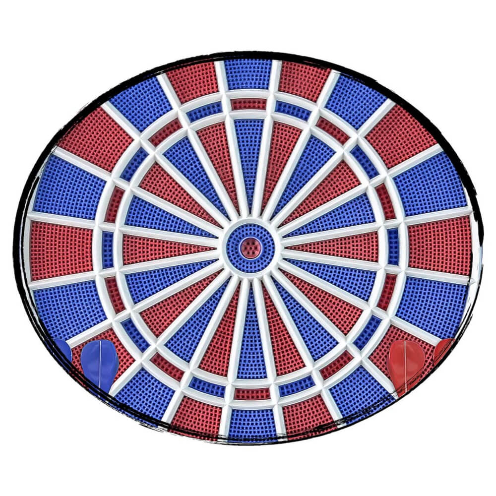 Carromco Elektronik Dartboard Striker-601, Mit Adapter, 2-Loch Abstand