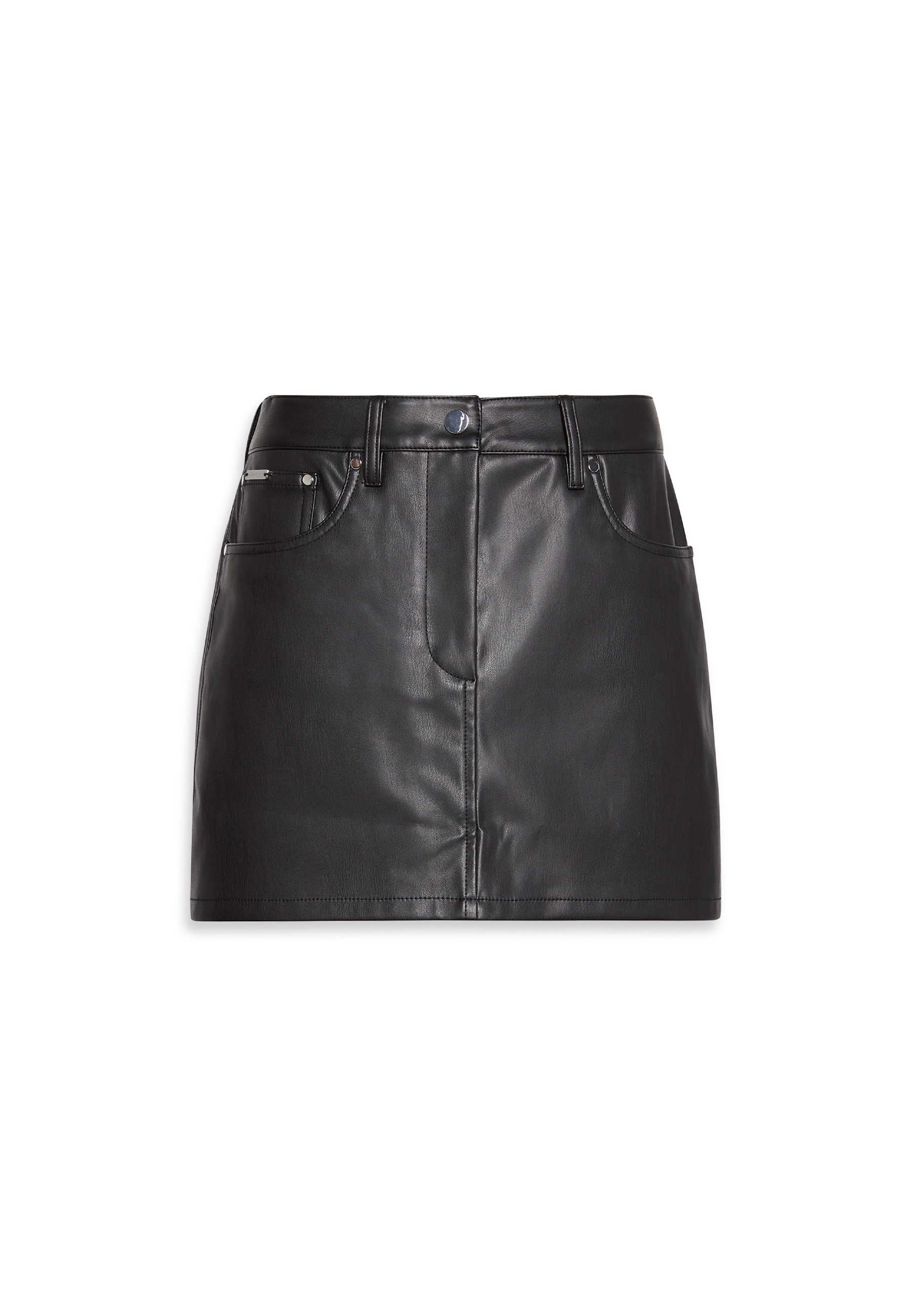 Calvin Klein Jeans Lederimitatrock »FAUX LEATHER 5PKT MINI SKIRT«, Regular fit
