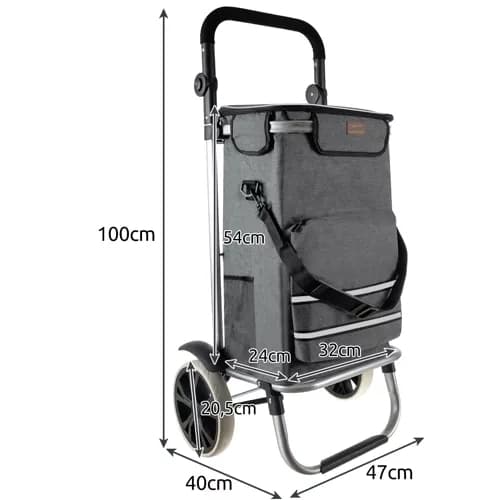 Handlevogn / Trillebag - Vogn for Shopping - 40L