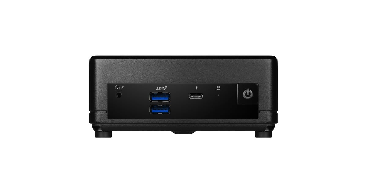 MSICubi 5 12M-457EU pc-systeem  (Zwart | Core i7-1255U | Iris Xe Graphics | 16 GB | 512 GB SSD)