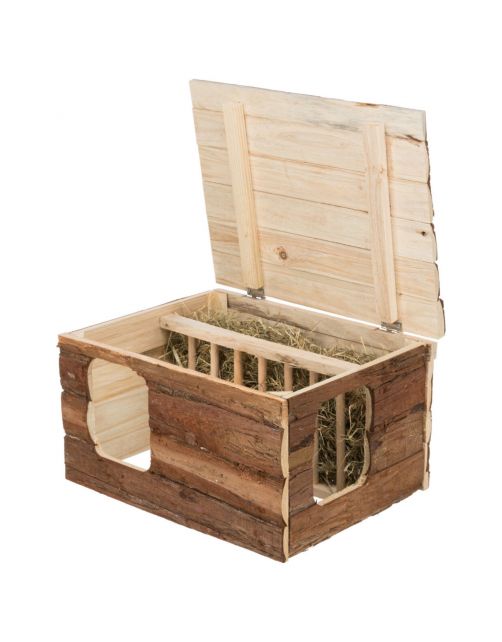 Trixie Natural Living Huis Hilke - Kooi Accessoire - 40x23x32 cm Donker Hout