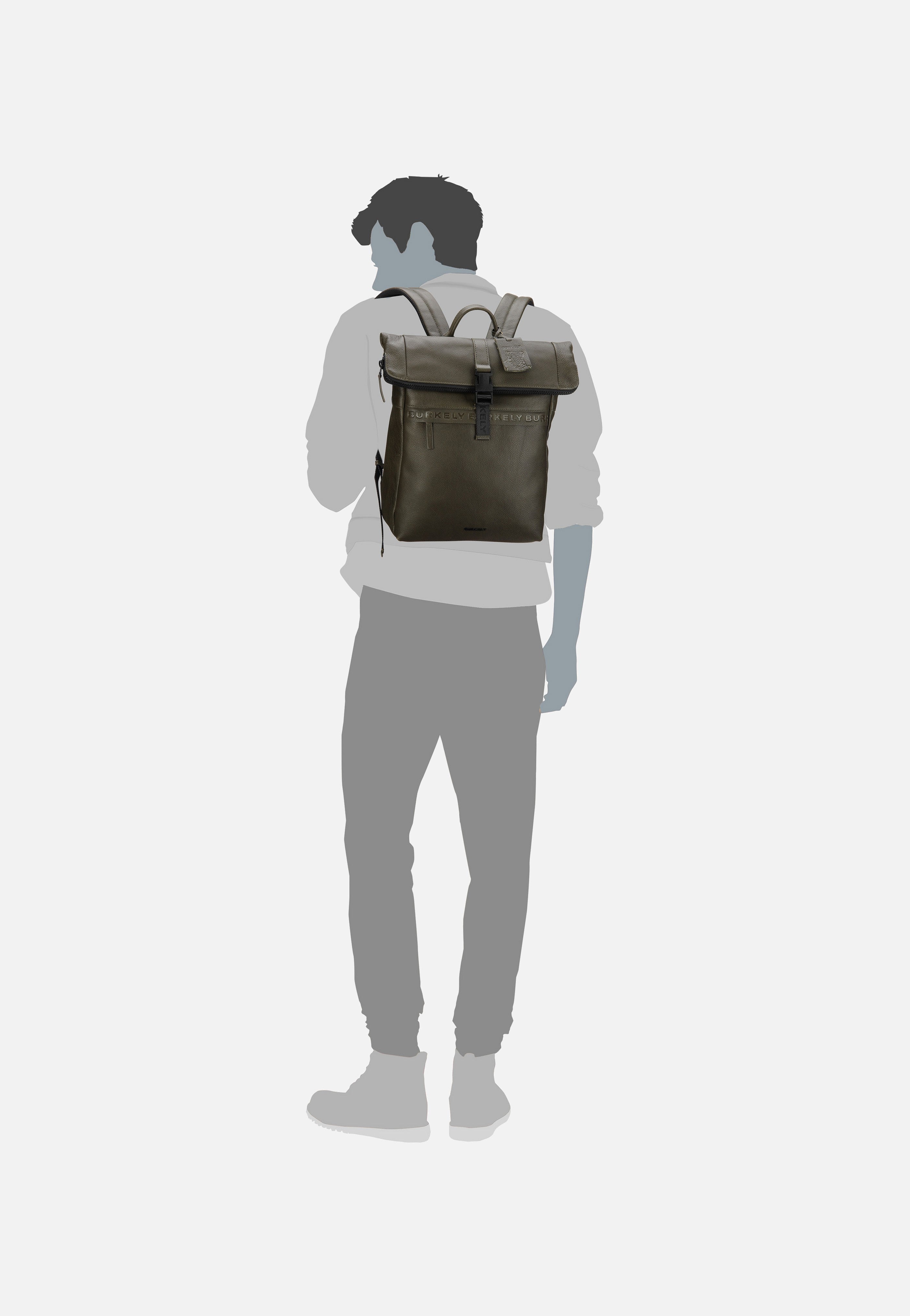 Minimal Mason 1000805 Green - Rolltop Rucksack