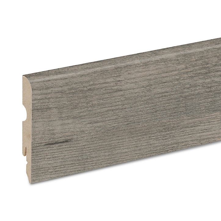Plinthe MDF 220 x 8 cm Décor 75 chêne gris (vendue à la pièce)