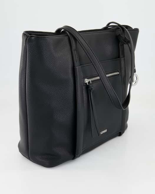 L.Credi Merle Handtasche in Schwarz