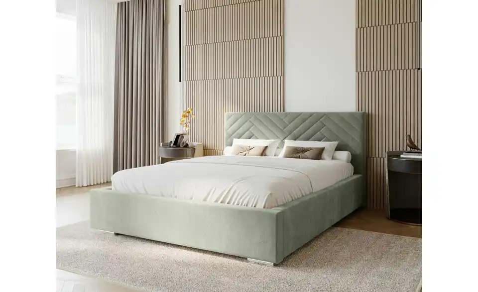 Polsterbett Aura 120x200 cm Grau