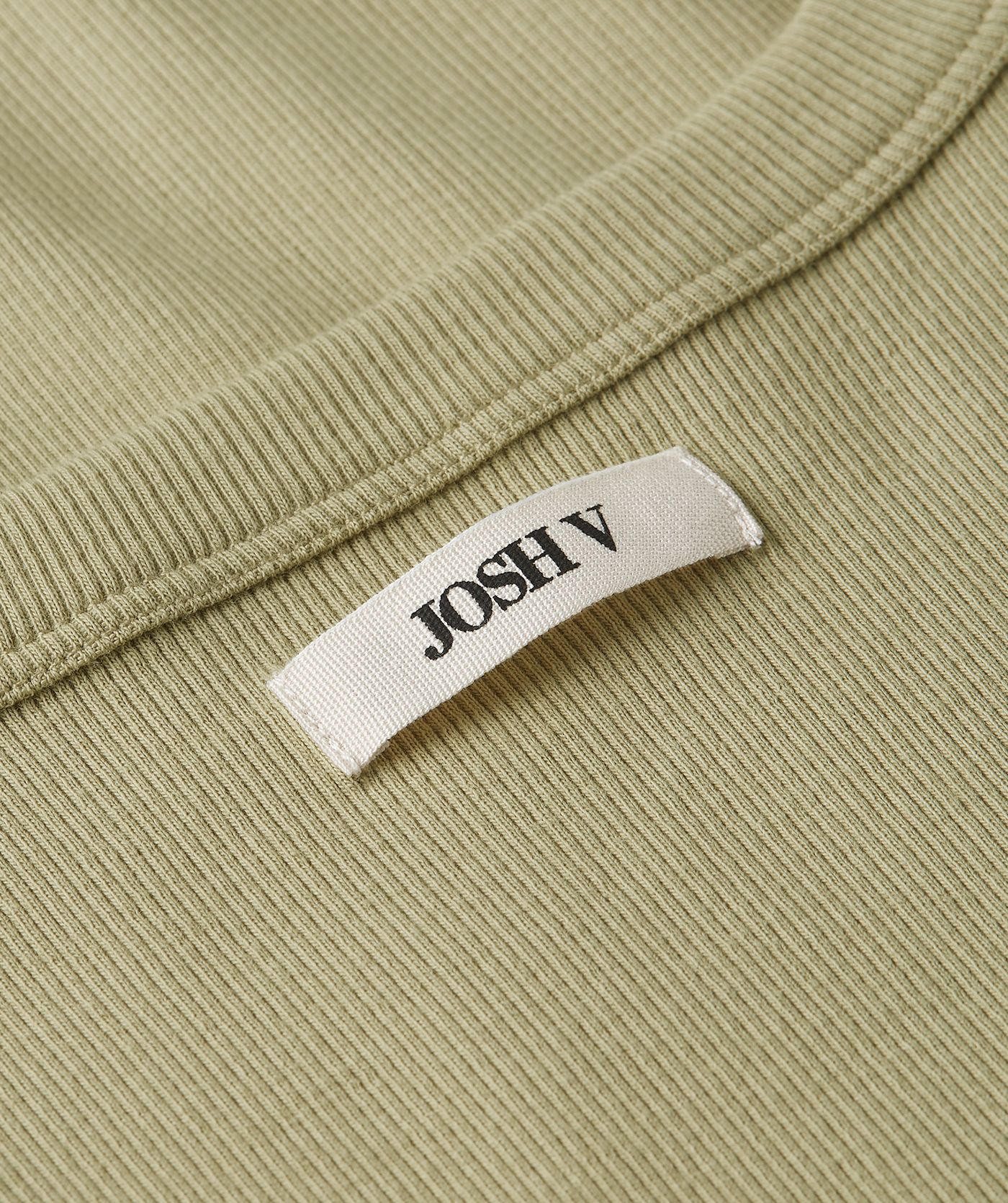 JV-DIEDA slim fit top met logo - dark pistachio