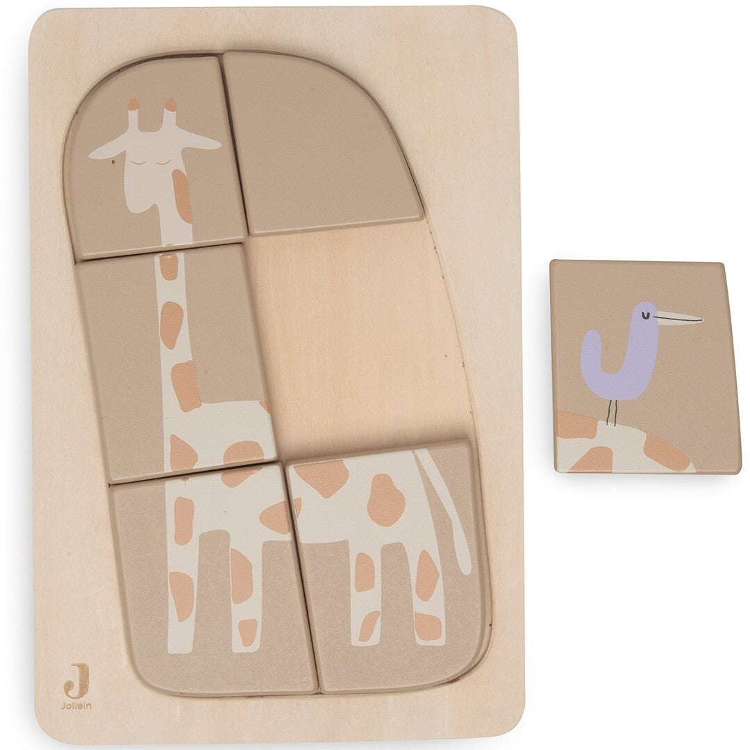 Jollein puzzel jungle jambo - giraffe - 6st