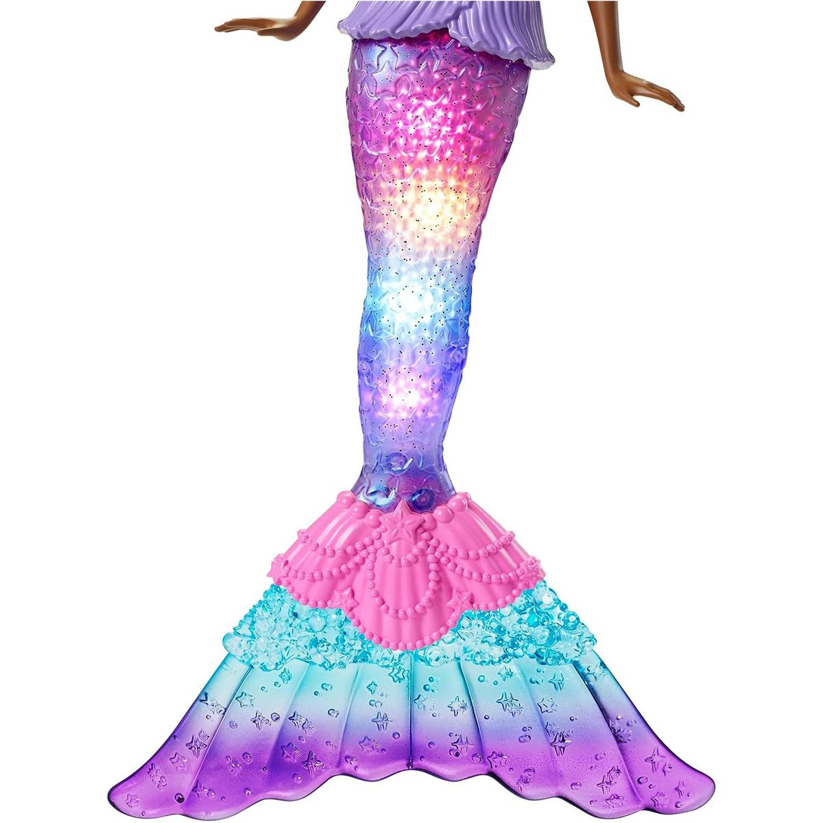 Mattel HDJ37 - Barbie - Dreamtopia - Brooklyn Zauberlicht Meerjungfrau, 30 cm