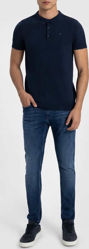 Purewhite - Heren Skinny fit Denim Jeans - Denim Mid Blue