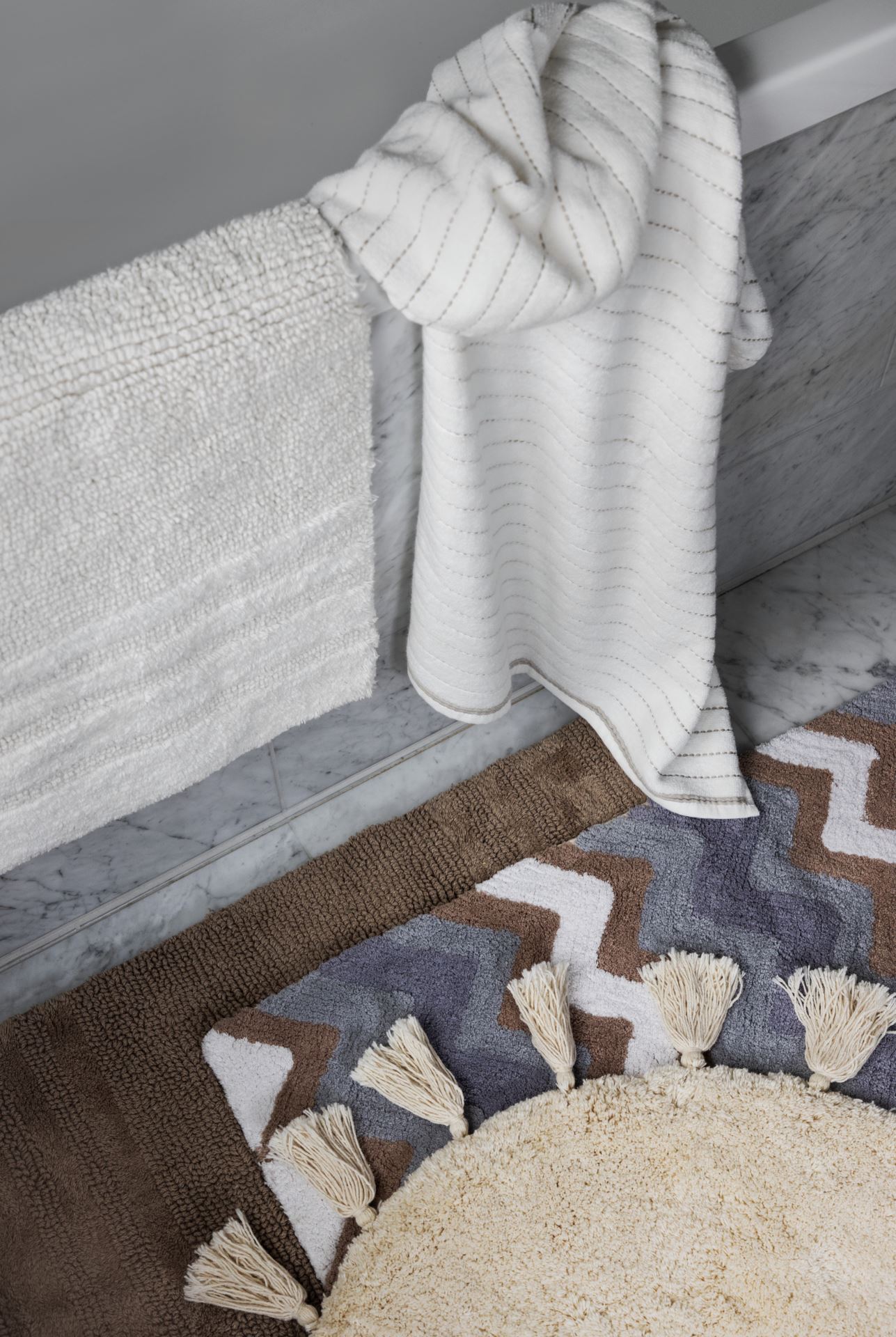 Badematte beige - 50x80 cm