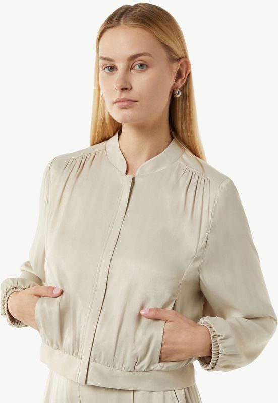 comma - Satijnen Blouson - 8024 - 44 - Licht Gevoerd