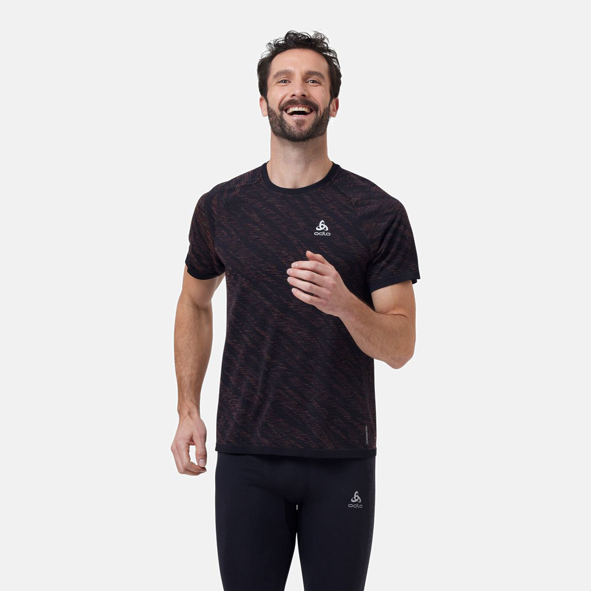 Odlo Blackcomb Light Eco Ondershirt Korte Mouwen Oranje/Zwart Heren