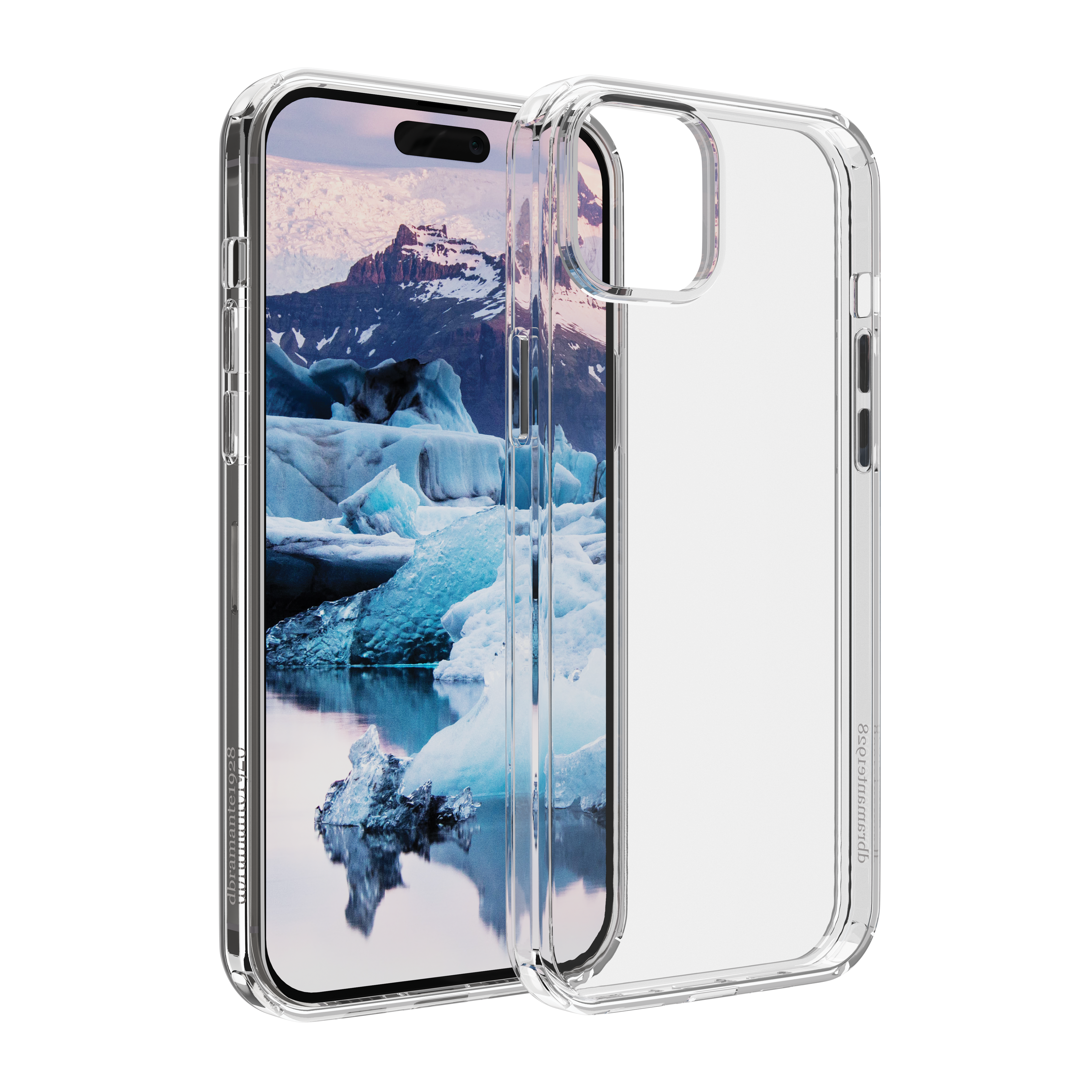 iPhone 15 Plus Hardcase Hülle Clear Case Iceland Pro Recycled (IP67CL001844) - Transparent