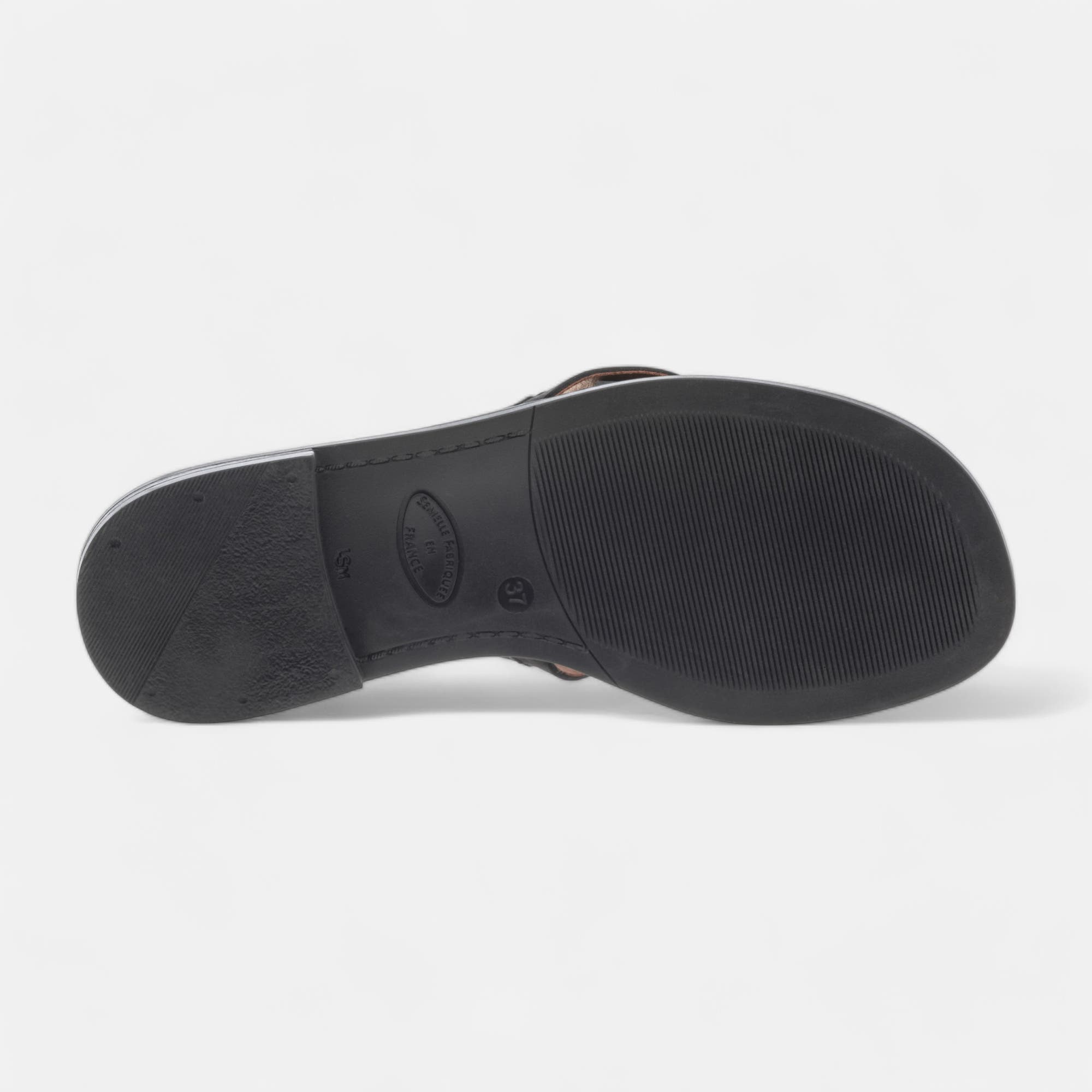 Mules Femme en cuir noir