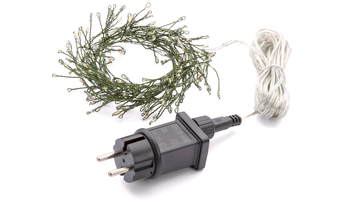 Lyskæde 240 LED, 3m med 240V, ude/inde
