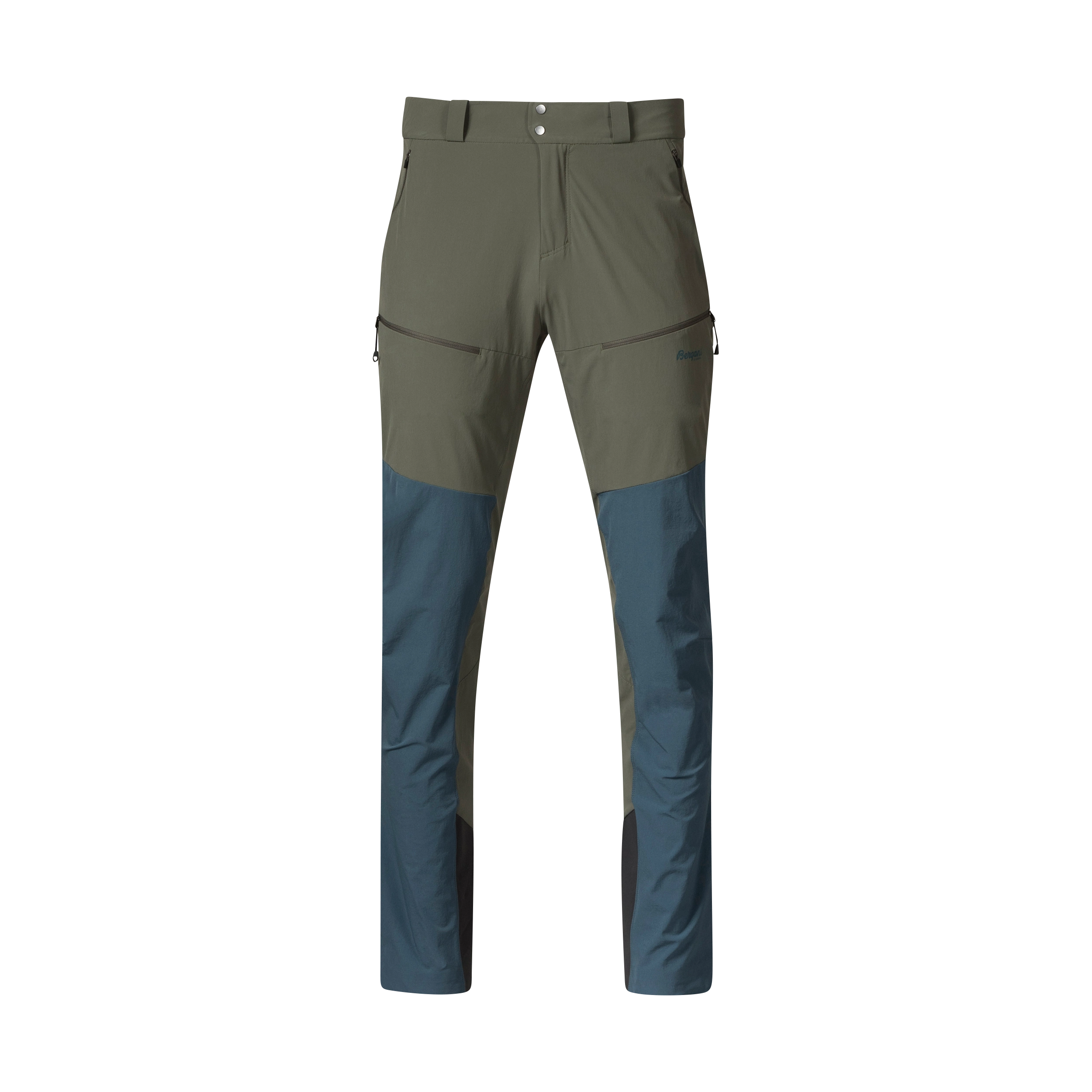 Rabot Softshell Pants Men Green Mud / Orion Blue
